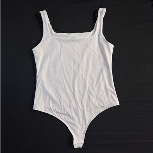 White double lined bodysuit